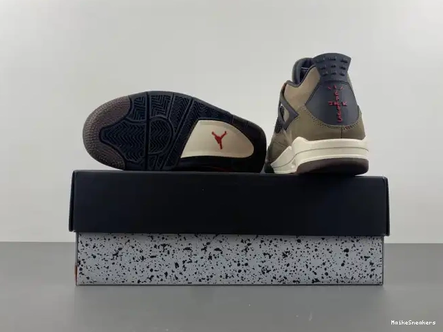 MaikeSneakers AJ4-882335 4 Brown x TS Scott Air Retro Travis Jordan 0605